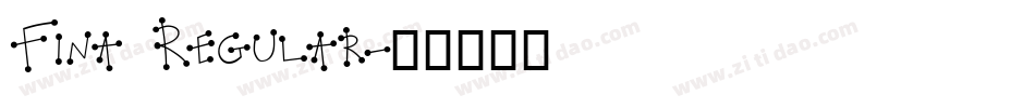 Fina Regular字体转换